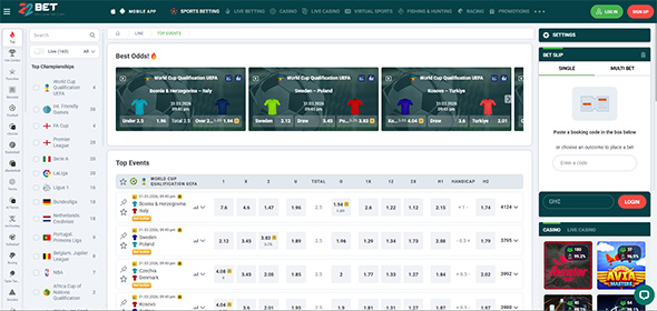 22Bet sports betting